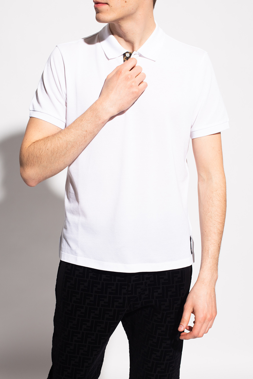 Polo shirt with logo Fendi - regular fit time polo with logo